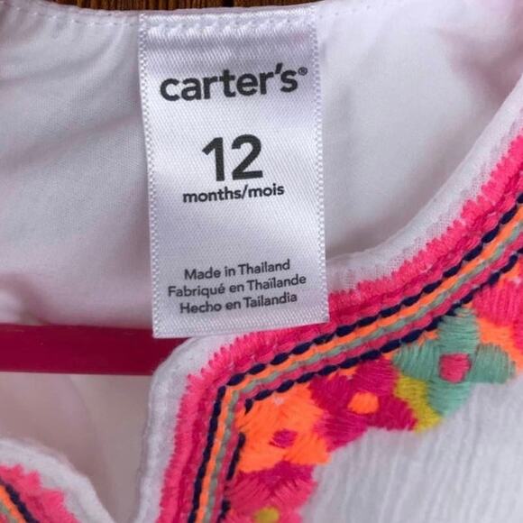 Carter’s embroidered boho gauze dress 12 months - Picture 5 of 6